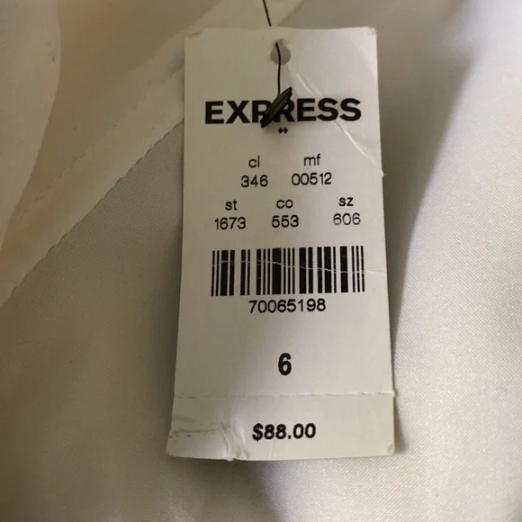 NWT EXPRESS Metallic Silver A-Line Strapless Party Dress Size 6 - Picture 10 of 12